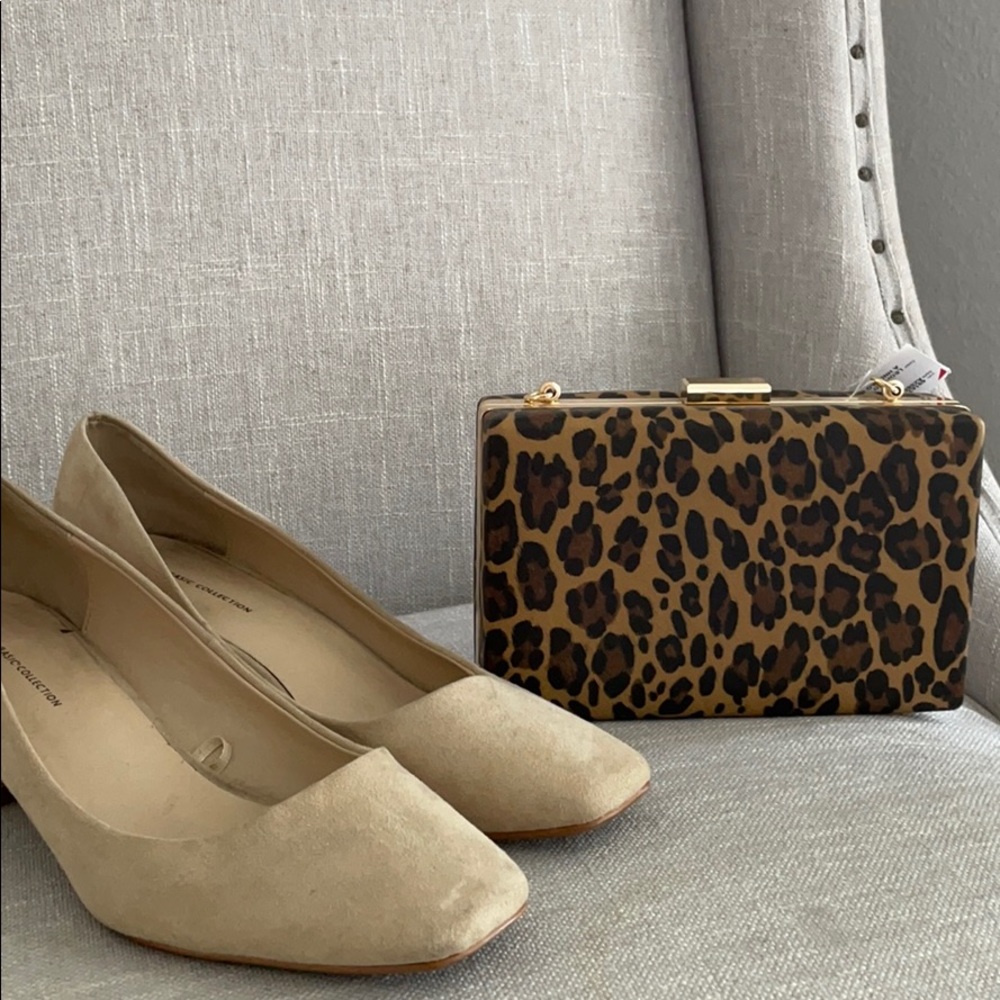 Leopard clutch bag